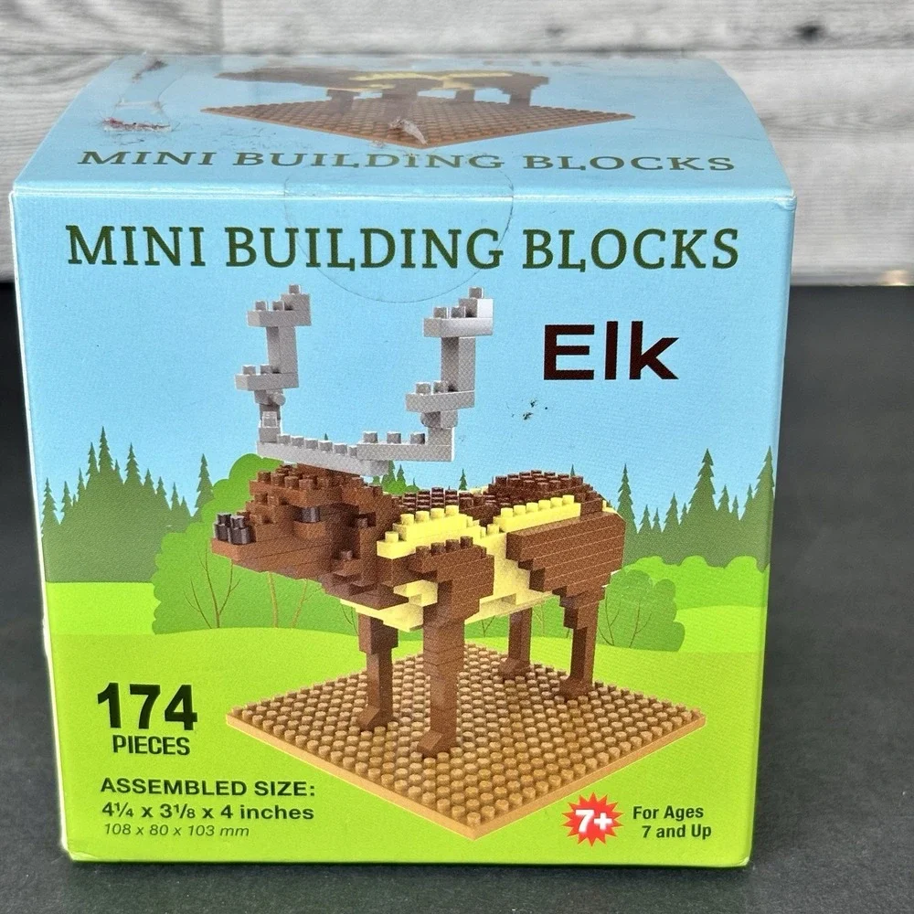 Mini Building Blocks Elk 174 pieces, Gift for Ages 7+ NEW‎ SEALED